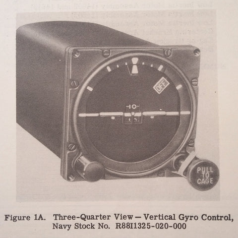 Pioneer J-8 , MF-2 Attitude Horizon Indicator & 14605 Vertical Gyro Parts Manual.