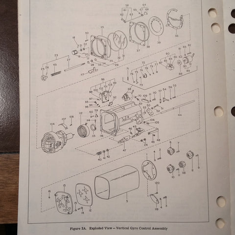 Pioneer J-8 , MF-2 Attitude Horizon Indicator & 14605 Vertical Gyro Parts Manual.