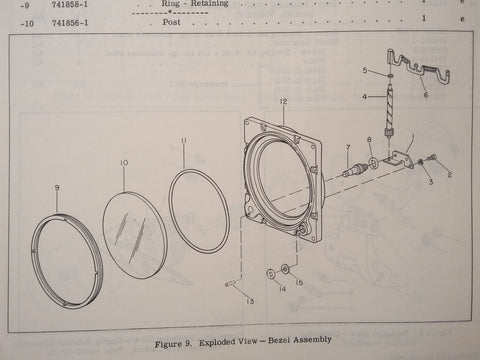 Pioneer J-8 , MF-2 Attitude Horizon Indicator & 14605 Vertical Gyro Parts Manual.