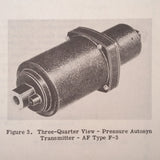 Pioneer Autosyn Transmitters E2, E5, E7 & F3, R88T Series Parts Manual.