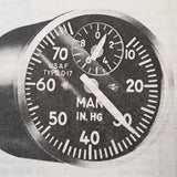U.S. Gauge Direct Indicating Manifold PSI Gage D-17, R88G0774 Overhaul Parts Manual