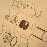 US Gauge Direct Indicating Manifold PSI Gage D-17, R88G077 Overhaul Parts Manual