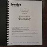 Eventide Argus Moving Map Dispplay 3000, 5000, 7000 Maintenance Manual.