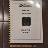 Davtron Model 850 Chronometer Service & Parts Manual.