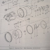 Bendix Pioneer Accelerometer 3422-5C-A1 Parts Manual.  Circa 1958.
