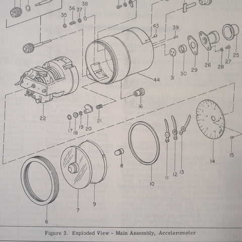 Bendix Accelerometer Bendix Pioneer Accelerometer 3422-5C-A1 Parts Manual. Circa 1958. – G's ...