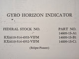 Bendix 14609, RX6610 Series Horizon Gyro Overhaul Manual.