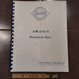 AIM Directional Gyro 200-5 Maintenance & Overhaul Manual.