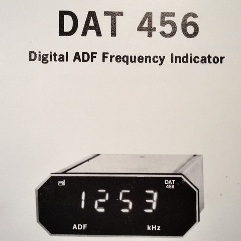 Foster DAT 456 Digital ADF Indicator Install Service Manual