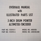 Aero Mechanism 3-inch Drum Pointer Encoder 8142B Series Overhaul Manual. Circa 1975.