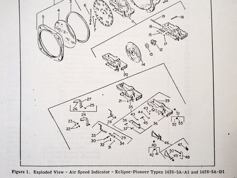 Pioneer Airspeed 1426-5A-A1 and 1426-5A-B1 Overhaul Parts Manual.