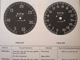 Kollsman Dual Tachometer Indicators 740CK-02,  740CK-04,  740CK-05,  740CK-020,  740CK-023,  751CK-02 & 751CK-020  Parts Catalog.