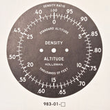 Kollsman Density Altimeter Type 983-( )-01 Parts Catalog. Circa 1947.