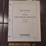 Kollsman Cabin Pressure Regulator 966-( )-01 and 966C-( )-01 Parts Catalog.  Circa 1947.