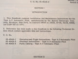 Sperry Type A-3 Automatic Pilot Service Install & Maintenance Manual.