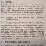 Eclipse-Pioneer Pitch Roll Computer MM-3, 14113-2-A & 14113-2-B Overhaul Manual.