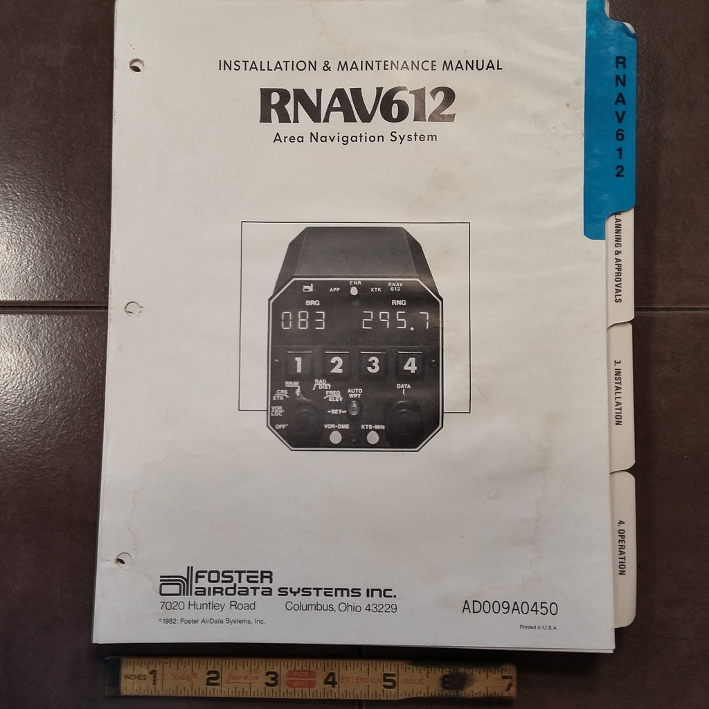 Foster Rnav 612 install & service manual.