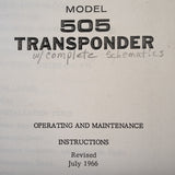 Regency 505 Transponder Install & Service Manual.