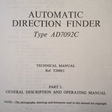 Marconi ADF AD7092C, G, J and E Maintenance Manual.