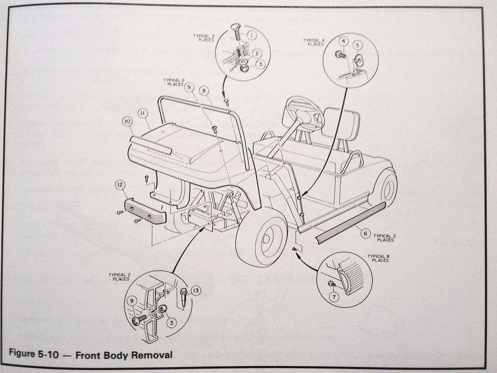 1994 DS Golf Cars Club Car  Service Manual.