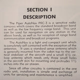 Piper PRC-3 AutoNav Radio Compass Install & Service manual.