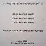 LITEF GmbH LCR-92, pn 141450, 141852 & 124210 Install Service Manual.