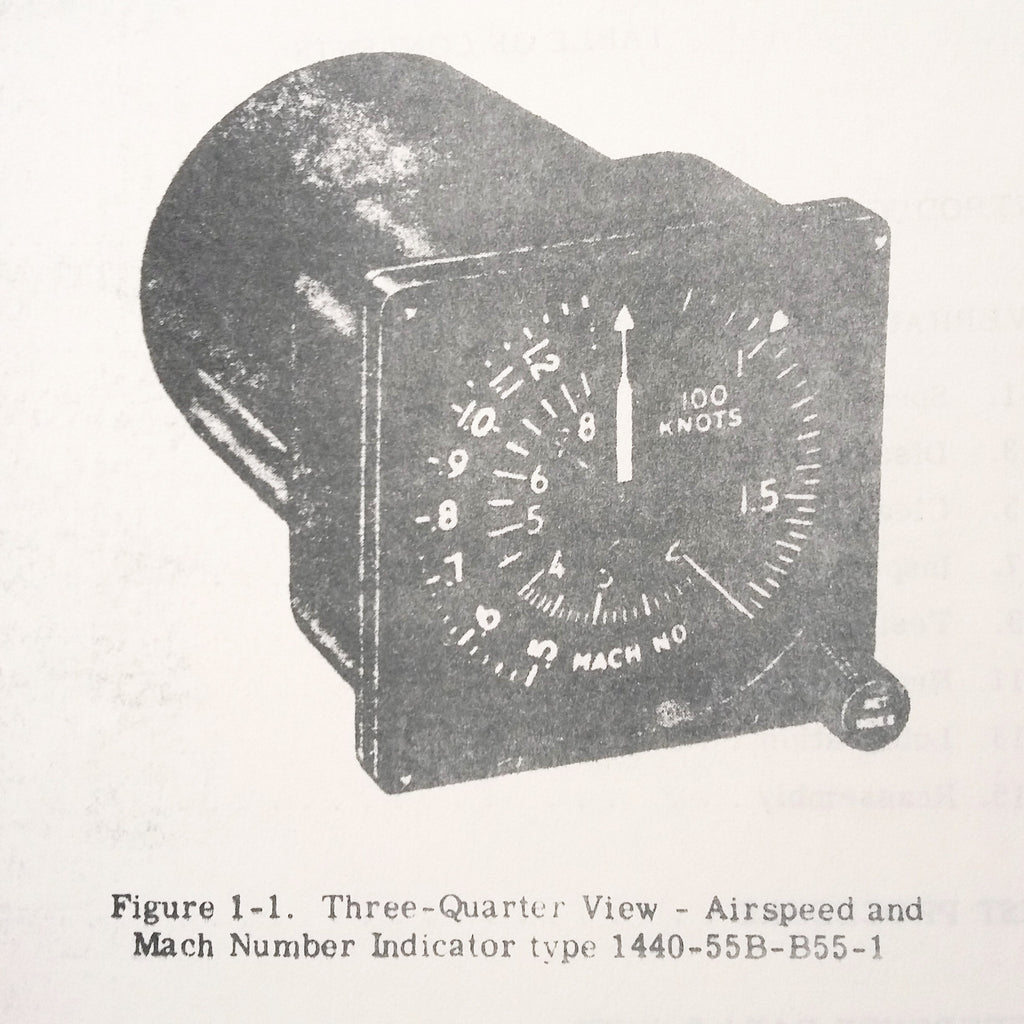 Bendix Pioneer Airspeed Mach Number Indicator 1440 & 1450 Series Overhaul Manual.