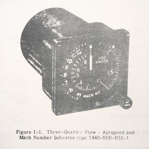 Bendix Pioneer Airspeed Mach Number Indicator 1440 & 1450 Series Overhaul Manual.