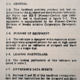 Bendix Pioneer Airspeed Mach Number Indicator 1440 & 1450 Series Overhaul Manual.