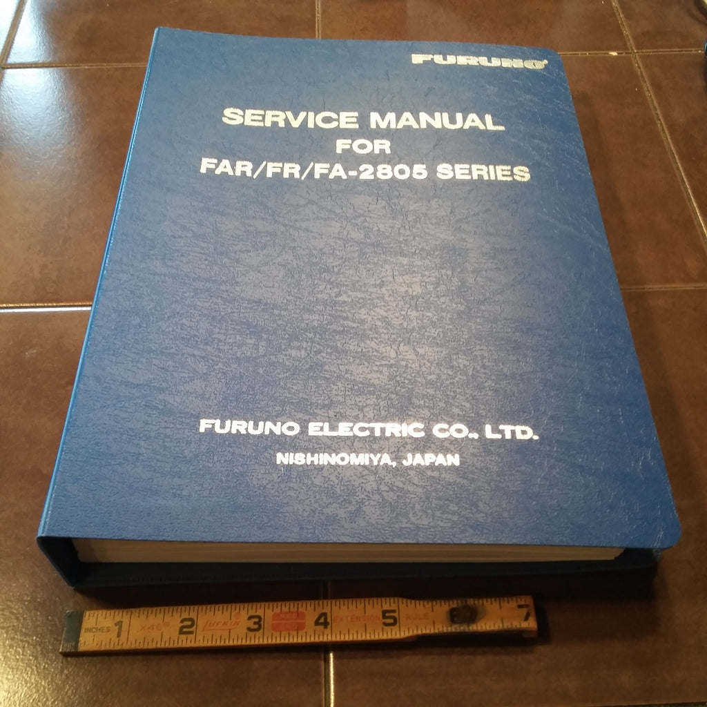 Furuno Marine Radar FAR/FR/FA-2805 Series Service Manual.