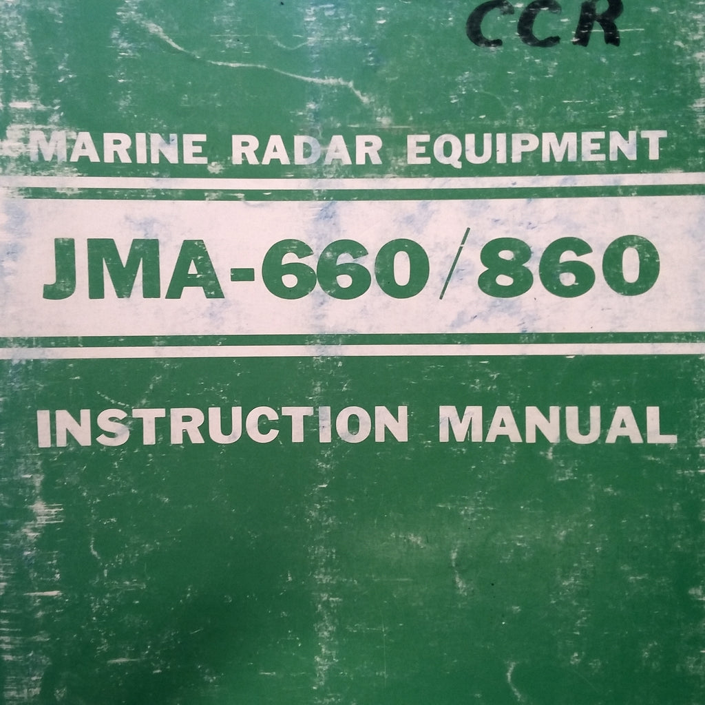 JRC Japan Radio Co., Ltd JMA-660 and JMA-860 Radar Operation Maintenance & Parts Manual.