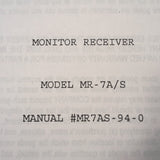 SAC Southern Avionics MR-7A/S Monitor Receiver Service Manual.