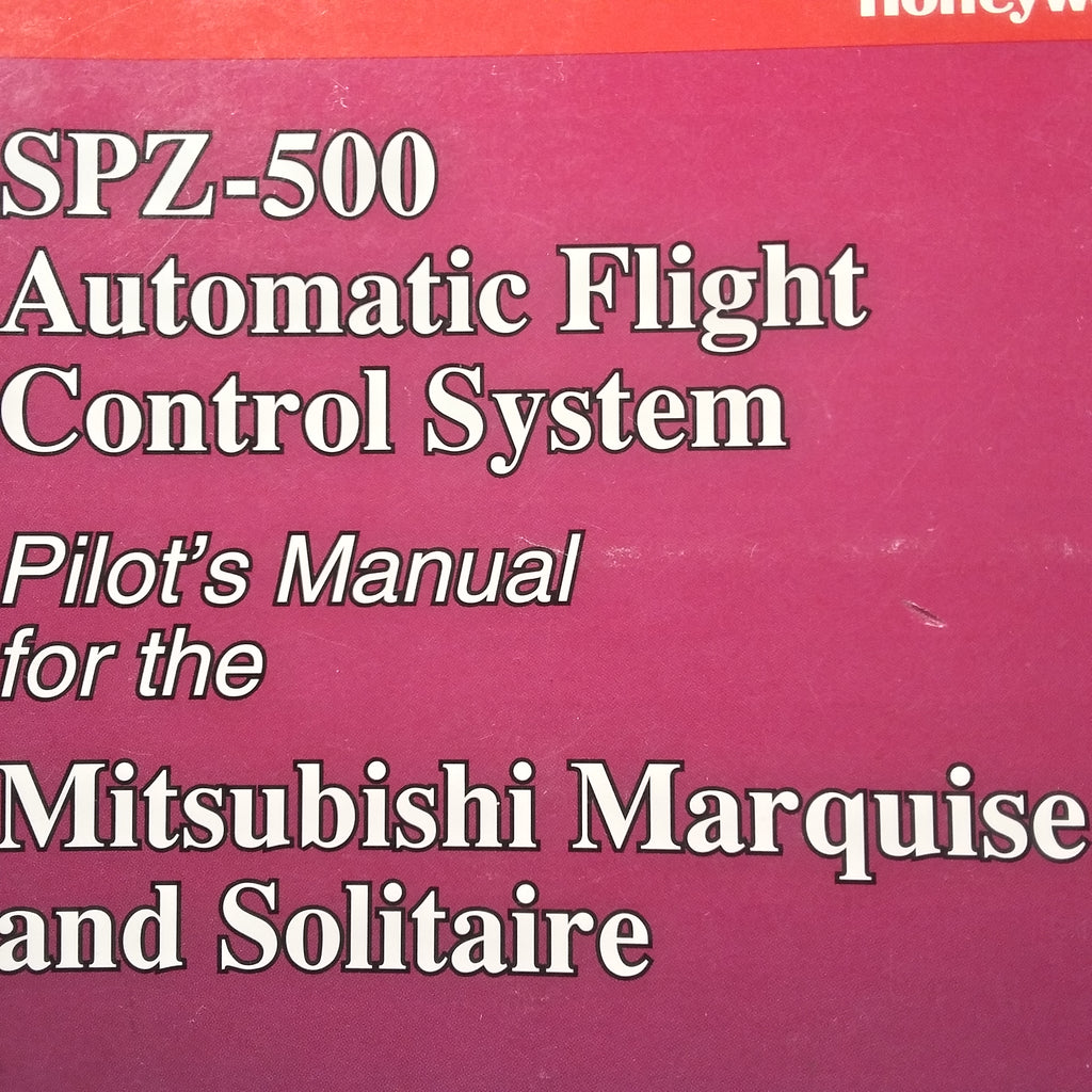 Honeywell SPZ-500 AFCS in Mitsubishi Marquise & Solitaire Pilot's Manual.
