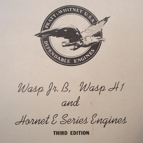 1942 R-985 Wasp Jr. B, R-1340 Wasp H1 & R-1690 Hornet E Engine Overhaul Manual.