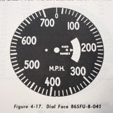 Kollsman Maximum Allowable Airspeed Indicator Overhaul Manual.  F-4, L-4. L-5, F-5, 865 Series, AN5863, R88 Series. Circa 1952.