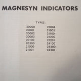 Magnesyn Indicators 20000, 20001, 20002, 20003, 20100, 20300, 21000, 21001, 21004, 21005, 21100, 21201, 24100, 24200, 24201 Overhaul Manual.