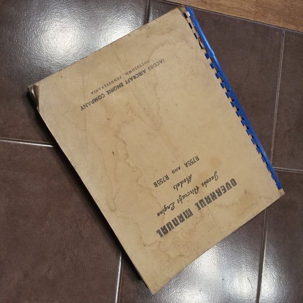 Original 1956 Jacobs R755A and R755B Overhaul Manual. β G's Plane Stuff