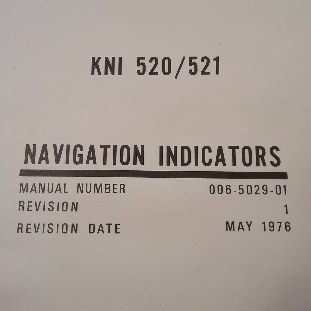 King KNI 520 & KNI 521 service manual.