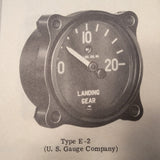 Handbook of Pressure Gauges, Overhaul Manual for US Gauge, Manning, Auto-Lite Series PSI Gauges. Circa 1943.
