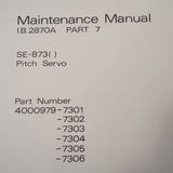 Bendix SE-873 Pitch Servo Maintenance Manual.