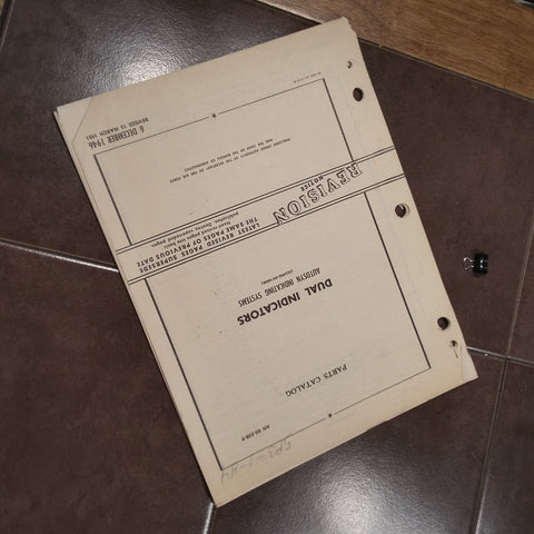 Eclipse-Pioneer Dual Autosyn Indicators 6007, 6019, 6300 & 6800 Series Parts Manual. Circa 1946, 1951.