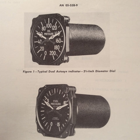 Eclipse-Pioneer Dual Autosyn Indicators 6007, 6019, 6300 & 6800 Series Parts Manual. Circa 1946, 1951.