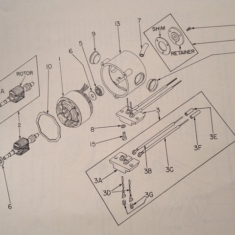 Eclipse-Pioneer Dual Autosyn Indicators 6007, 6019, 6300 & 6800 Series Parts Manual. Circa 1946, 1951.