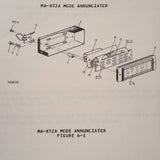 Bendix MA-872A Mode Annunciator Maintenance Parts Manual.