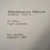 Bendix FC-872A Flight Controller Service Manual.