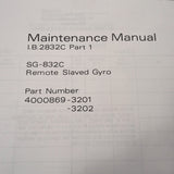Bendix SG-832C Slaved Gyro Service Manual.