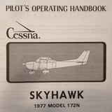 1977 Cessna 172 Pilot's Operating Handbook Manual. POH.
