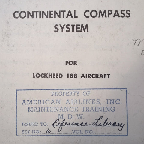 Eclipse Pioneer Continental Compass System in Lockheed 188 Maintenance Manual.