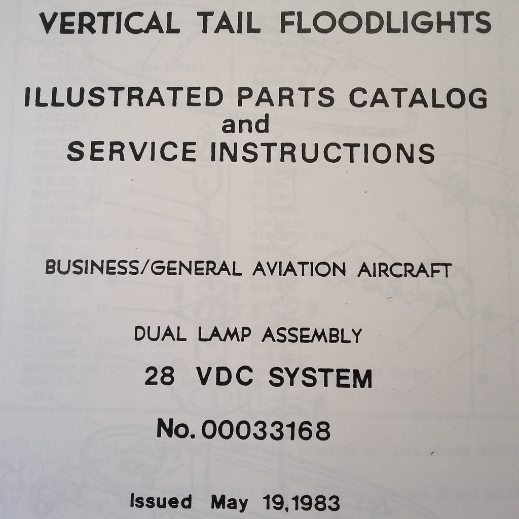 DeVore Tel-Tail Vertical Floodlights 00033168 Service & Parts Instructions.