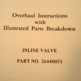 VAP-AIR Vapor Corp., Inline Valve 26440051 Overhaul Parts Manual.